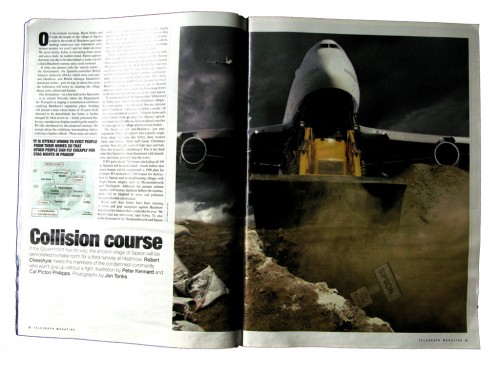 Photomontage illustration commissioned by Telegraph for article criticising airport expansion